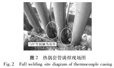 热电偶套管满焊现场图示