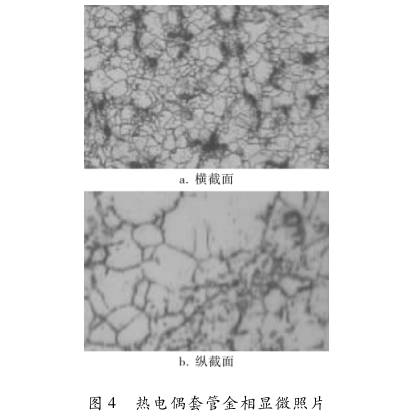 热电偶套管金相显微图示