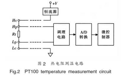 热电阻测温电路图示